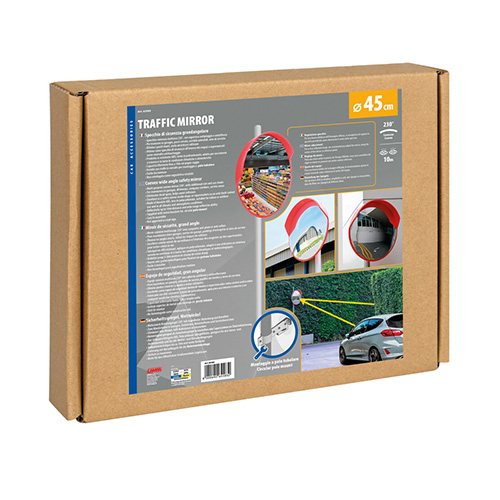 Verkeersspiegel, 230° bolle groothoekveiligheidsspiegel - Ø 45 cm - Afbeelding 4